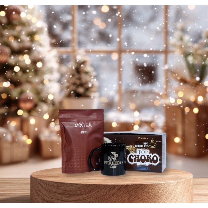 Pefero Christmas Tea & Hot chocolate gift parcel<br>(1 db)