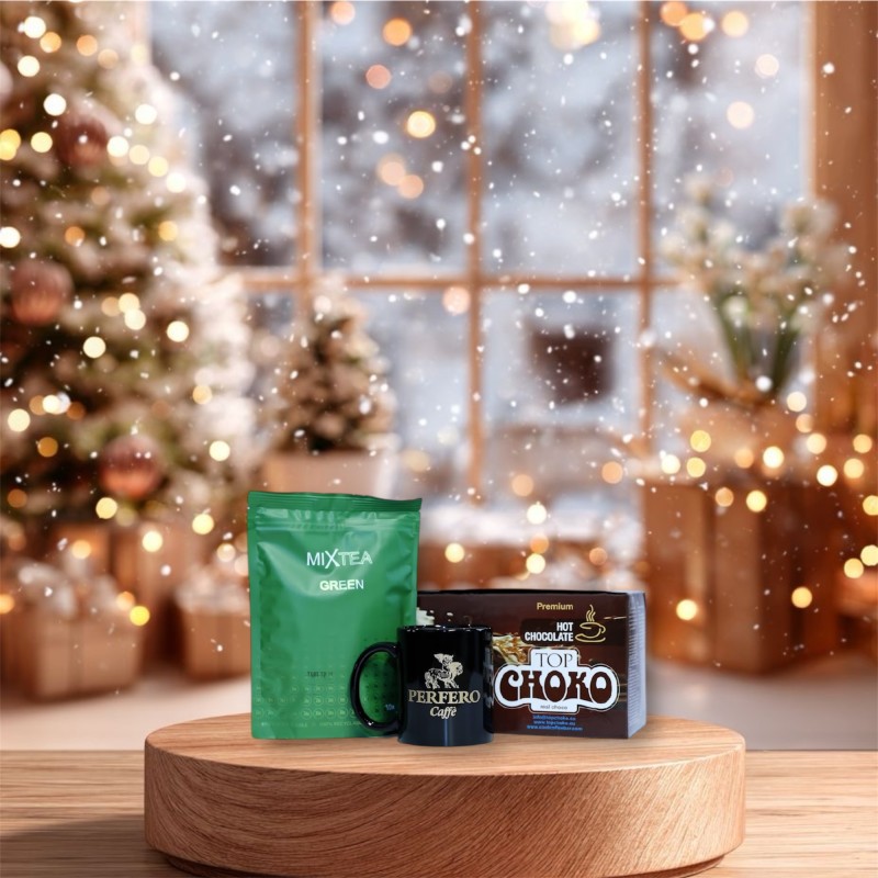 Pefero Christmas Tea & Hot chocolate gift parcel<br>(1 db)